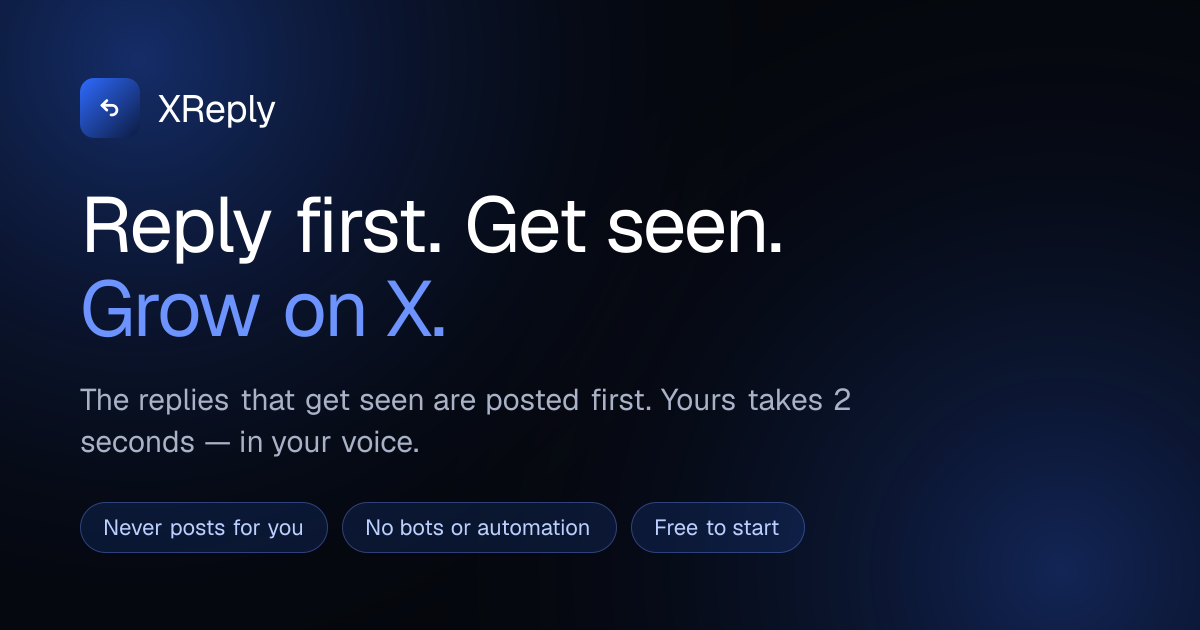 Xreply social preview