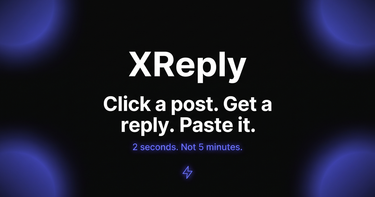 Xreply social preview